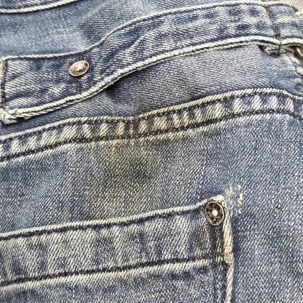 Vintage Levis Blue Star Jeans Mens Blue Buckle Back Engineered Fits 32x26